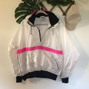 Vintage Seattle Blues neon pink ski jacket